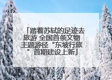 踏着苏轼的足迹去旅游 全国首条文物主题游径“东坡行旅”首期建设上新