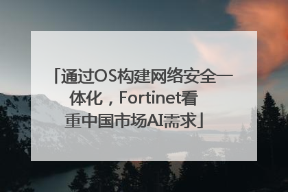 通过OS构建网络安全一体化，Fortinet看重中国市场AI需求