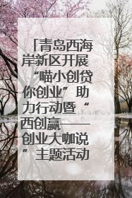青岛西海岸新区开展“喵小创贷你创业”助力行动暨“西创赢——创业大咖说”主题活动