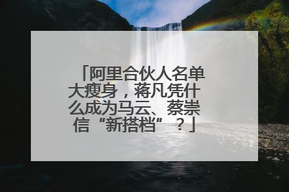 阿里合伙人名单大瘦身，蒋凡凭什么成为马云、蔡崇信“新搭档”？