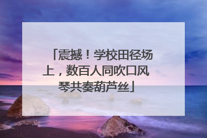 震撼！学校田径场上，数百人同吹口风琴共奏葫芦丝