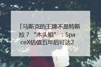 马斯克的王牌不是特斯拉？“木头姐”：SpaceX估值五年后可达2.5万亿美元！