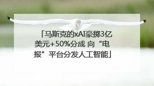 马斯克的xAI豪掷3亿美元+50%分成 向“电报”平台分发人工智能