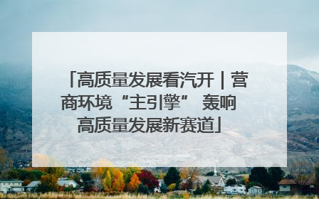 高质量发展看汽开｜营商环境“主引擎” 轰响高质量发展新赛道