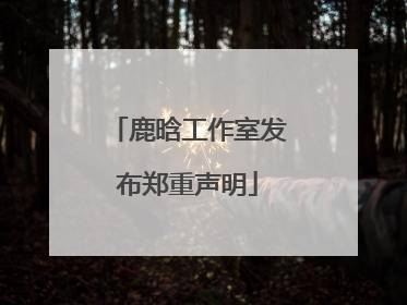 鹿晗工作室发布郑重声明