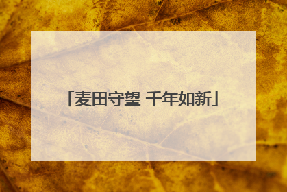 麦田守望 千年如新