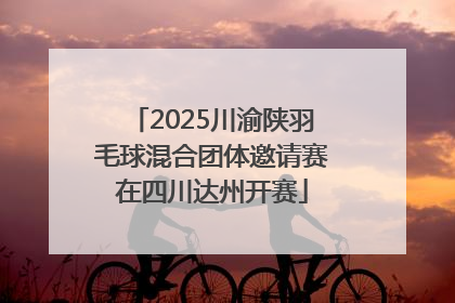 2025川渝陕羽毛球混合团体邀请赛在四川达州开赛