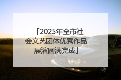 2025年全市社会文艺团体优秀作品展演圆满完成