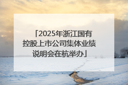 2025年浙江国有控股上市公司集体业绩说明会在杭举办