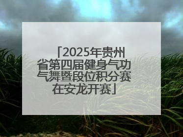 2025年贵州省第四届健身气功气舞暨段位积分赛在安龙开赛