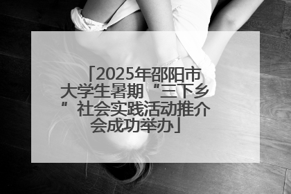 2025年邵阳市大学生暑期“三下乡”社会实践活动推介会成功举办