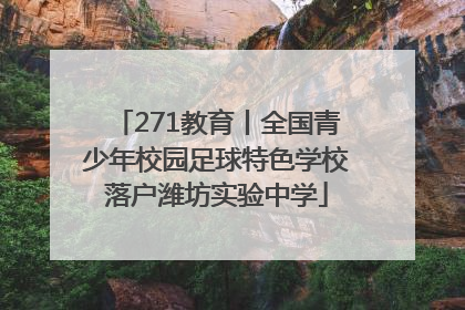 271教育丨全国青少年校园足球特色学校落户潍坊实验中学