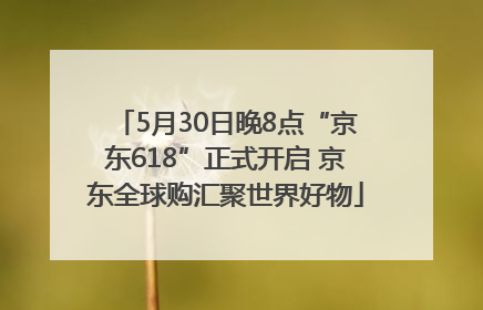 5月30日晚8点“京东618”正式开启 京东全球购汇聚世界好物