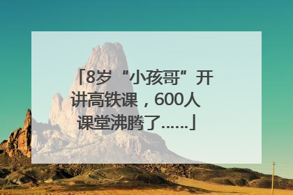 8岁“小孩哥”开讲高铁课，600人课堂沸腾了……