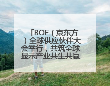 BOE（京东方）全球供应伙伴大会举行，共筑全球显示产业共生共赢新格局